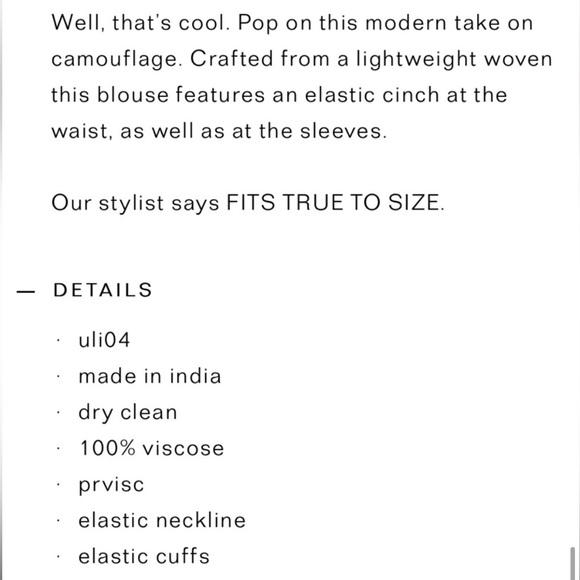 Velvet Uli Camo Blouse - Picture 7 of 7